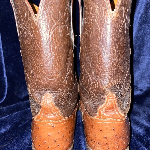 Lucchese Genuine Ostrich Cowboy Boots main image 8